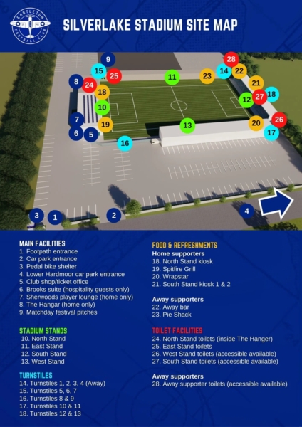 Eastleigh ground map
